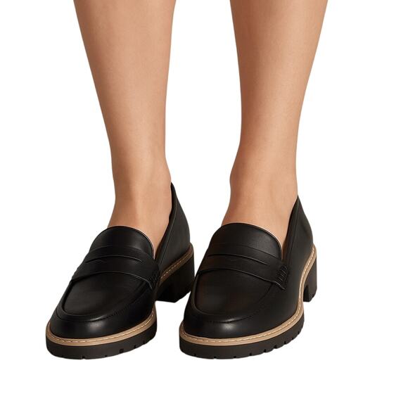 DV Dolce Vita Crisp Loafers Black 10 - Picture 1 of 4